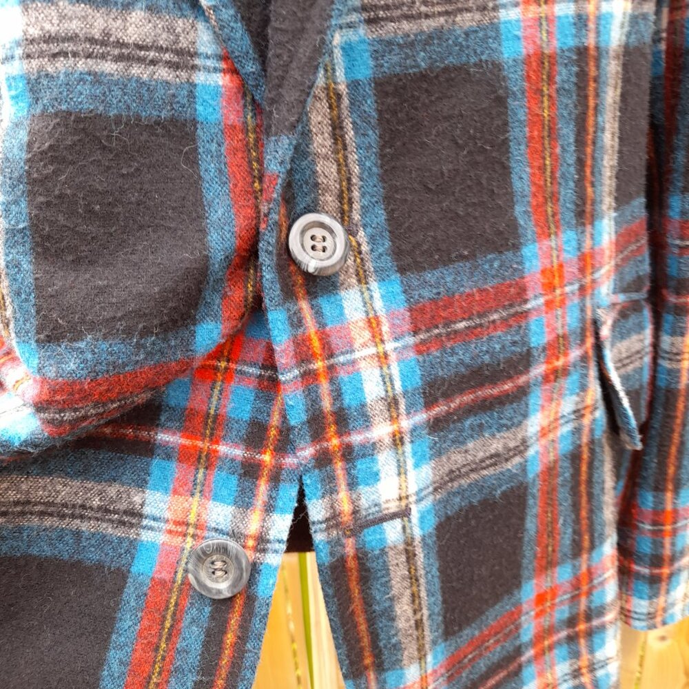 Vintage 60s Plaid Sport Coat Jacket Union Label #8 Murray Garlick's Men's Shop - Picture 4 of 15